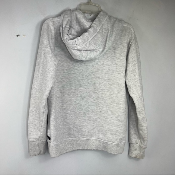 Superdry Size US 10 Cotton Logo Floral Grey Heather Sweatshirt Hoodie GSB - Picture 7 of 8